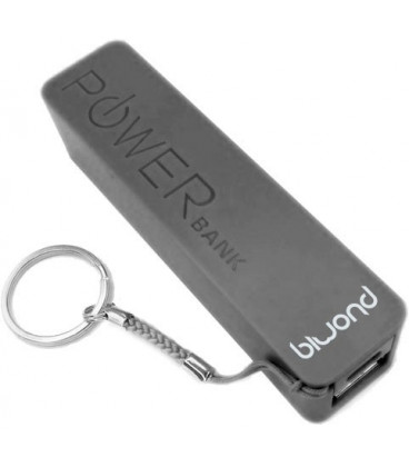 PowerBank Llavero 2600 mAh negro Biwond