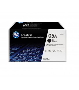 Pack ahorro con 2 Tóner Originales HP 05A LaserJet negro